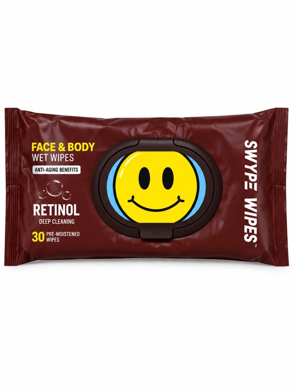 SWYPE Retinol Face & Body Wet Wipes 30 Count NEW Womens skincare
